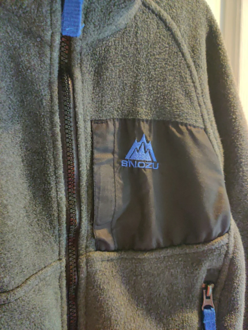 SNOZU Boys Fleece Jacket Size XS 5/6 Gray